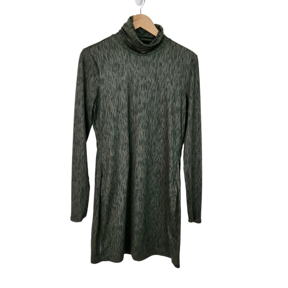 Title Nine Green Long Sleeve Getaway Turtleneck Dress Sz M
